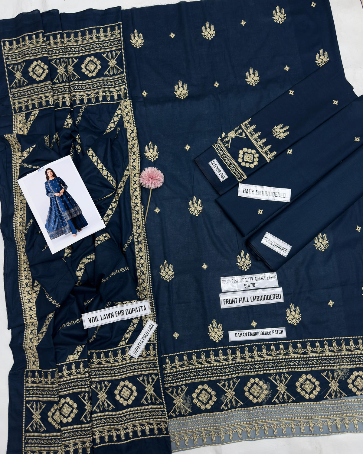 KAYSERIA 6150 Airjet Lawn 90/70 - Heavy Embroidered with Ready to Wear Dupatta