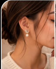 ZJE-911 Swan Pearl Earrings – Elegant Korean Style Jewellery , Stylish Accessory for Women